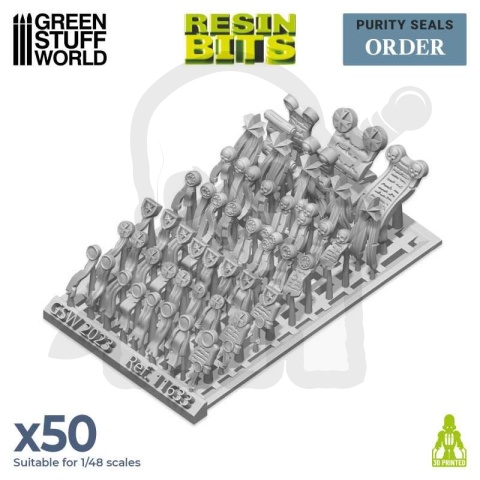 3D printed set Purity Seal Order - pieczęcie 50 szt.