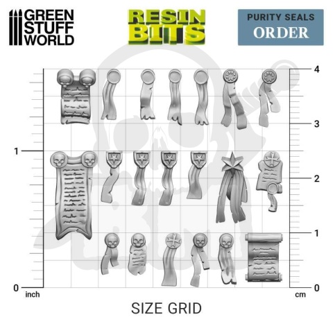 3D printed set Purity Seal Order - pieczęcie 50 szt.