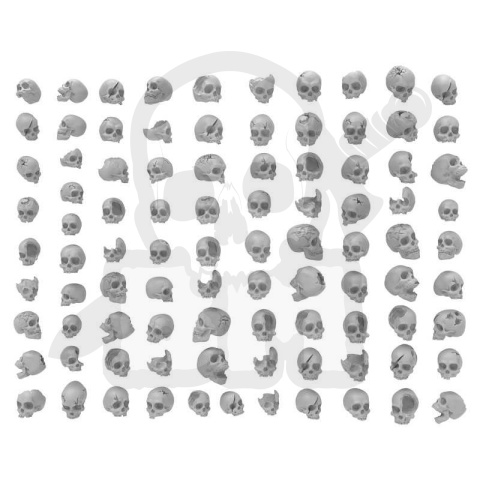 3D printed set - Resin Skulls - czaszki 85 szt.