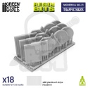 3D printed set - Traffic Signs 1:35 - znaki drogowe 18 szt.