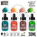 GSW Acrylic Inks Set - Opaque Nature (4x 30ml)