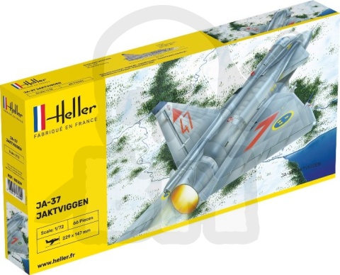 Heller 80309 Szwedzki samolot myśliwski JA 37Jaktviggen - 1:72