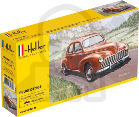 Heller 80160 Model samochodu Peugeot 203 - 1:43