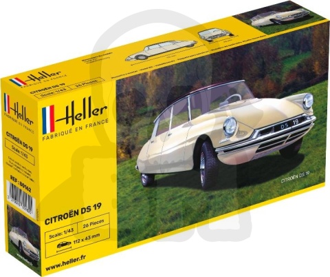 Heller 80162 Model samochodu Citroen DS 19 - 1:43