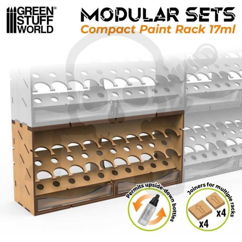 Stojak na farby 17ml - organizer poziomy - Vertical Compact