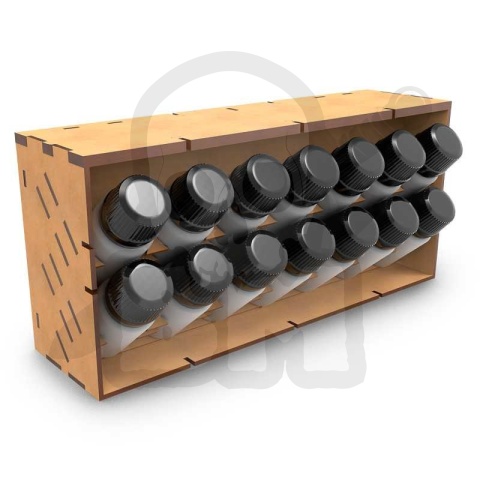 Stojak na farby 30ml - organizer poziomy - Vertical Compact