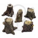 3D printed set - Large Tree Stumps - pieńki 5 szt.