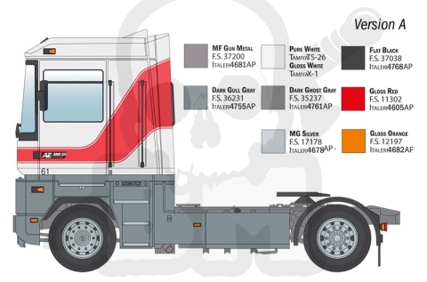 1:24 Model ciężarówki Renault AE500 Magnum