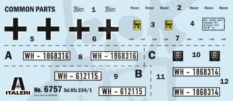 1:35 Model niemieckiego samochodu pancernego Sd. Kfz. 234/1