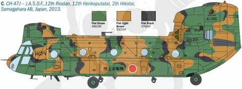 1:48 Cięzki śmigłowiec transportowy Chinook HC.2/CH-47F