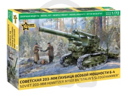 1:72 M1931 B-4 Stalin’s Sledgehammer Soviet 203mm Howitzer ciężka haubica