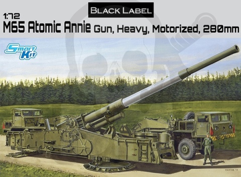 1:72 M65 Atomic Annie Gun Heavy Motorized 280mm - atomowa armata