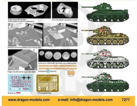 1:72 Model czołgu T-34/76 Model 1943