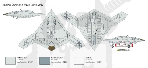 1:72 Dron - Northrop Grumman X-47B - bezzałogowy samolot bojowy