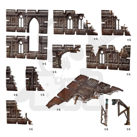 Battle Systems Gothic Cityscape - ponure ruiny