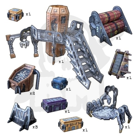 Battle Systems Gothic Cityscape - ponure ruiny