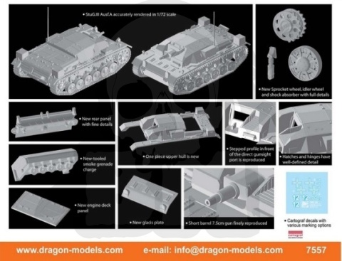 1:72 StuG.III Ausf. A - model działa samobieżnego