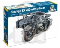 1:9 Model motocykla Zundapp Ks 750 w/side car