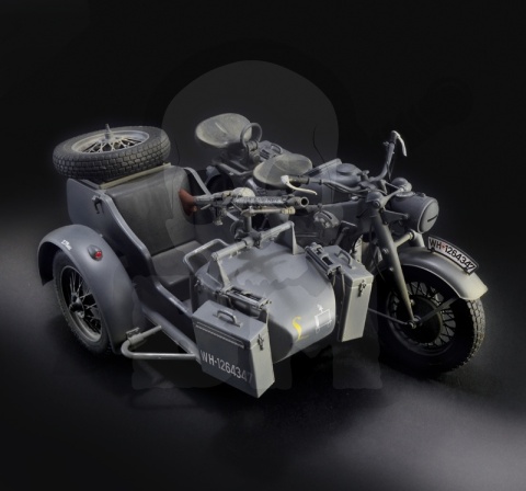 1:9 Model motocykla Zundapp Ks 750 w/side car