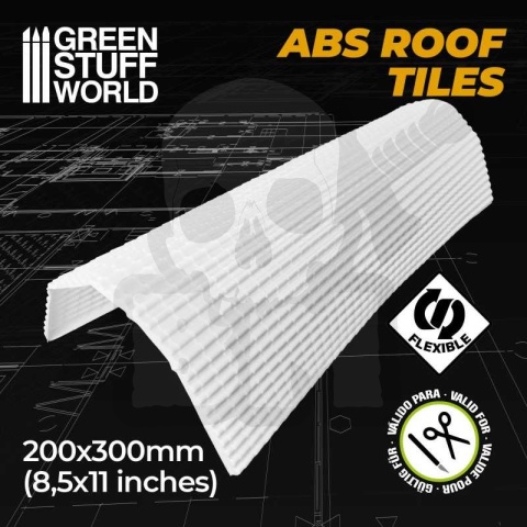 ABS Plasticard - Dachówki Teksturowane blachy - A4