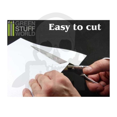 ABS Plasticard - Duże prostokąty arkusz teksturowany A4