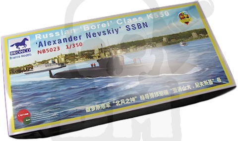 Bronco NB5023 Russian Borei Class K-550 Alexander Nevskiy SSBN 1:350