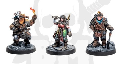 Dungeons & Lasers - Dwarven Miners - krasnoludy górnicy