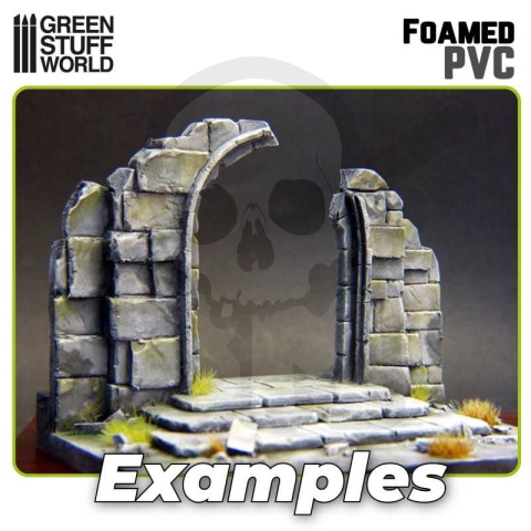 Foamed PVC 2 mm pianka modelarska 3x 20x30 cm