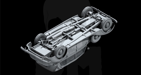 Mercedes Typ 770K Tourenwagen with open cover, WWII German Leader's Car 1:35