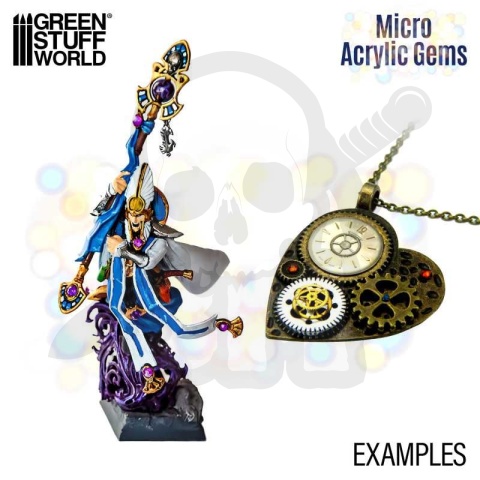 Micro Acrylic Gems - 1mm to 2.5mm klejnoty 1000 szt.