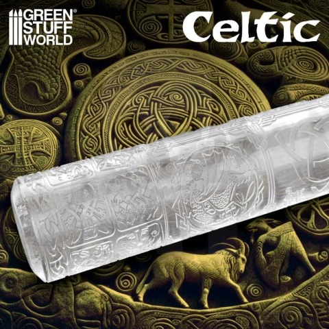 Rolling Pin Celtic wałek do odciskania miniaturowych tekstur