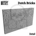 Rolling Pin Dutch Bricks wałek do odciskania miniaturowych tekstur