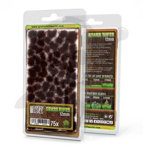 Static Grass Tufts 12mm - Burnt Brown - trawka elektrostatyczna