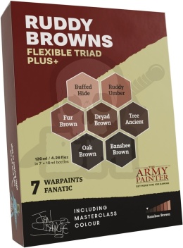 The Army Painter: Flexible Triad PLUS+ - Ruddy Browns - zestaw 7 farbek 18ml