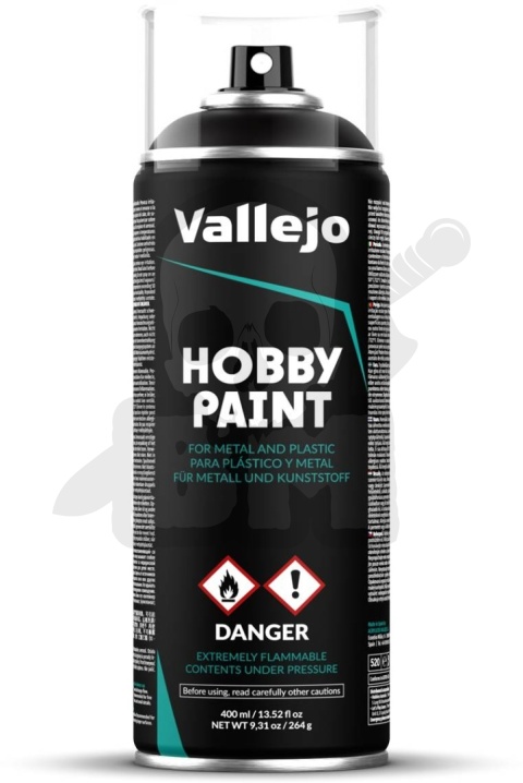 Vallejo 28012 Spray 400 ml Basic Black Primer