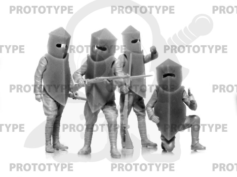 WWI Brewster Body Shield US Infantry 4 żołnierzy w pancerzach 1:35