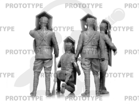 WWI Brewster Body Shield US Infantry 4 żołnierzy w pancerzach 1:35