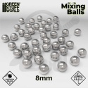 Zestaw 30 kulek o średnicy 8 mm do mieszania farb