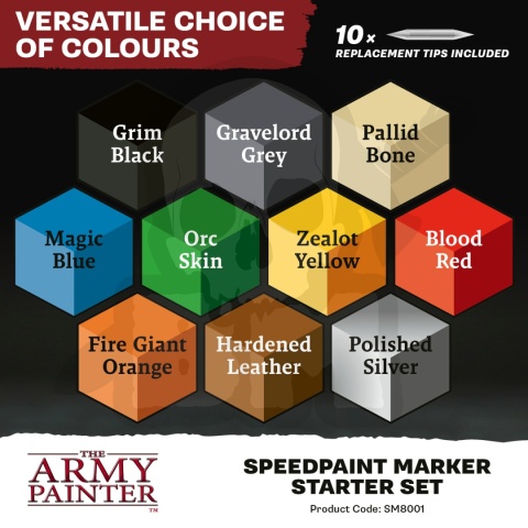 Army Painter Speedpaint 2.0 Marker Starter Set - zestaw 10 farb