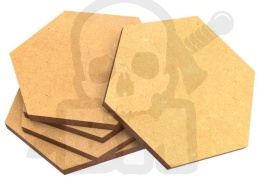 MDF Bases - Hexagonal 50 mm podstawki pod figurki 5 szt.