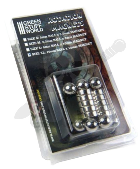 Magnesy obrotowe - rozmiar XL 10 szt.