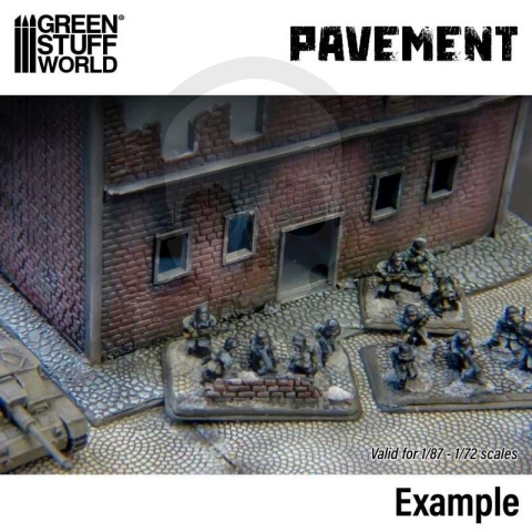 Pavement 15mm Rolling Pin wałek do odciskania tekstur