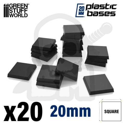 Plastic Bases 20x20 mm podstawki pod figurki 20 szt.