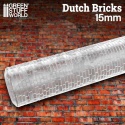 Rolling Pin Dutch Bricks 15mm wałek do odciskania tekstur
