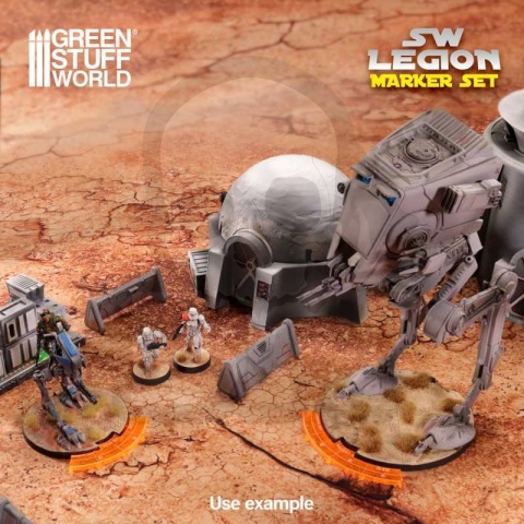 SW Legion znaczniki linia ognia - fluorescencyjne