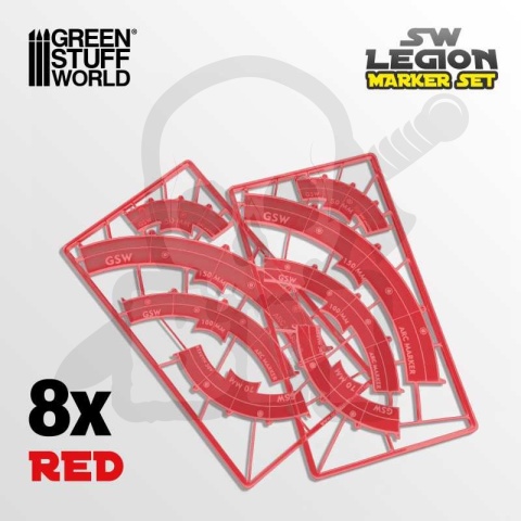 SW Legion znaczniki linia ognia - fluorescencyjne