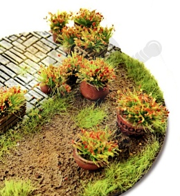 Shrubs Tufts - 6mm self-adhesive - Orange