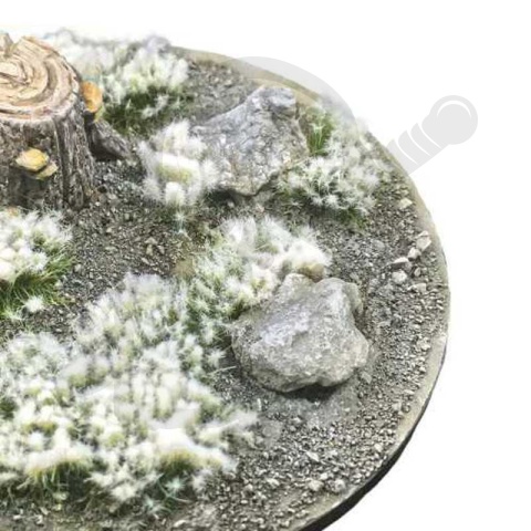 Shrubs Tufts - 6mm self-adhesive - Snow Green