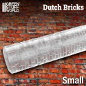 Small Dutch Bricks Rolling Pin wałek do odciskania tekstur małe cegiełki