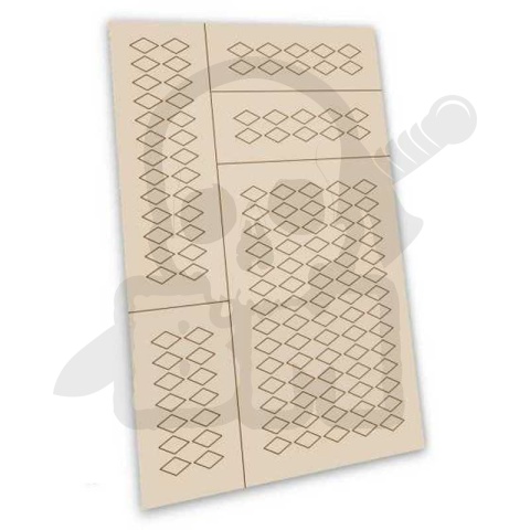 Szablony samoprzylepne - Harlequin M 9x5mm
